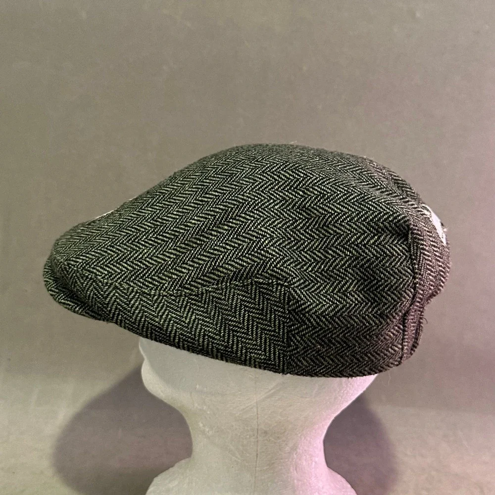 St Louis Cardinals MLB Herringbone Flat Cap Olive Green Adjustable Driving Hat‎